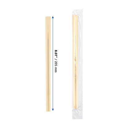 MANCHAP 500 Pairs 8 Inch Disposable Chopsticks, 20cm Bamboo Chopsticks Bulk, Chinese Wood Chop Sticks for Eating, Catering, Takeaway