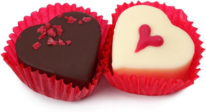 3 Pcs Candy Ice Mold, CNYMANY Valentine's Day Silicone Mini Heart Shaped Ice Cube Trays - Pink