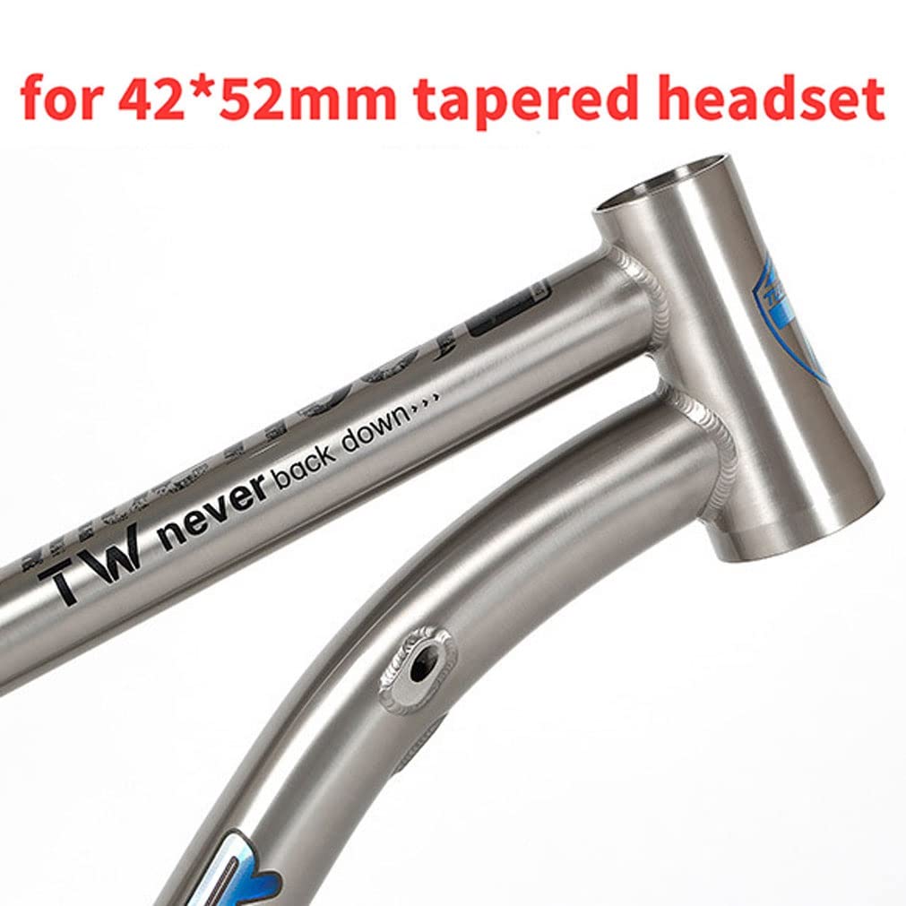 HIMALO Bike Frame 27.5/29er Mountain Bike Frame 15.5''/17''/19'' Lightweight Titanium Alloy Rigid Frame Disc Brake Thru Axle 12x142mm XC AM(27.5 * 15.5'')