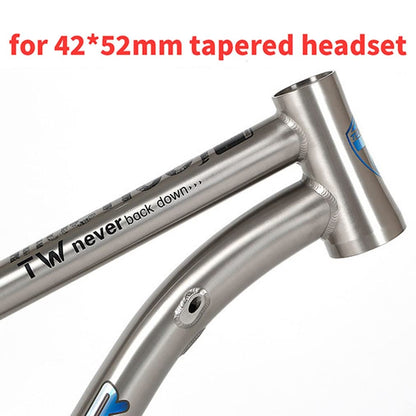HIMALO Bike Frame 27.5/29er Mountain Bike Frame 15.5''/17''/19'' Lightweight Titanium Alloy Rigid Frame Disc Brake Thru Axle 12x142mm XC AM(27.5 * 17'')