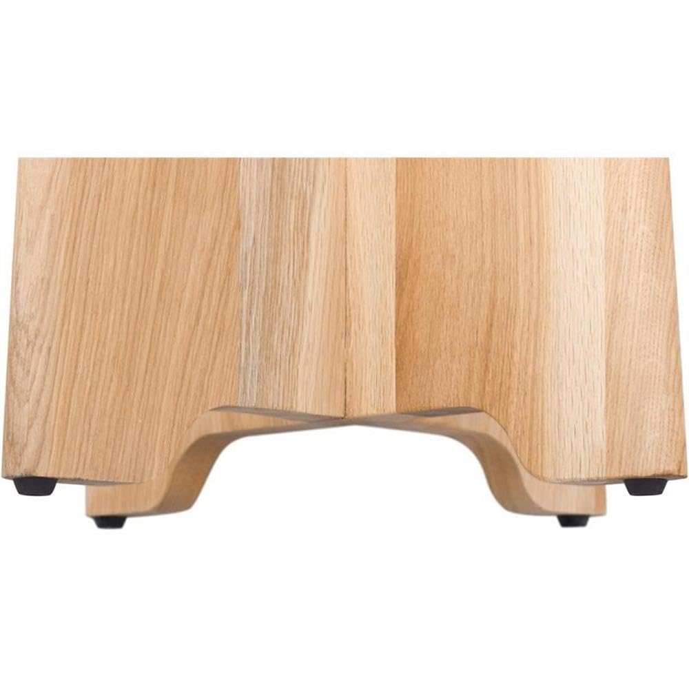 Meridian Furniture 837Cream-C Jasper Collection Mid Century Modern Boucle Fabric Upholstered Counter Stool with Solid White Oak Wood Finish, Cream, 16" W x 16" D x 26" H