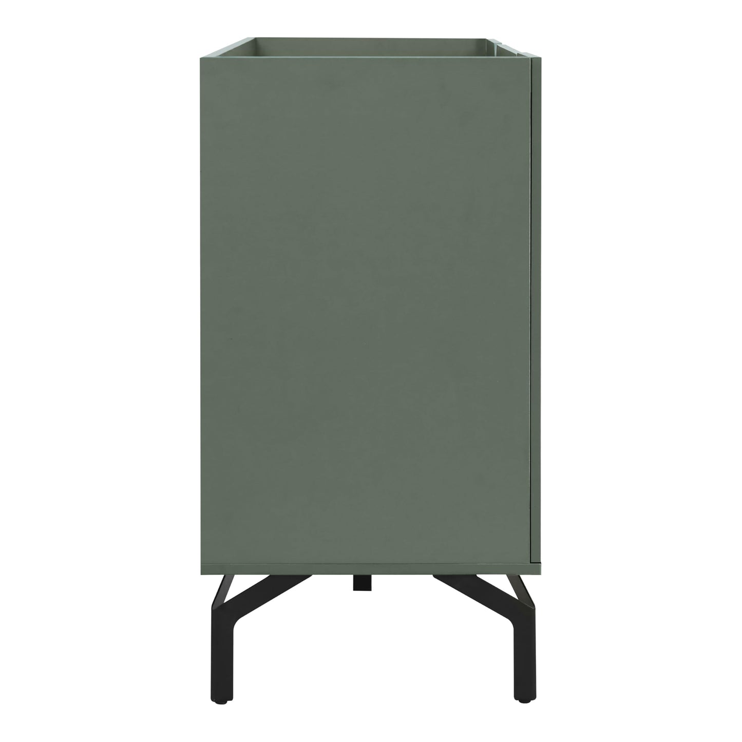 24/7 Shop at Home Elwin 60" Modern Sideboard Buffet, Storage Cabinet with Doors and Adjustable Shelves for Dining, Living Room, Kitchen, Entryway, Office, Sage Green & Black