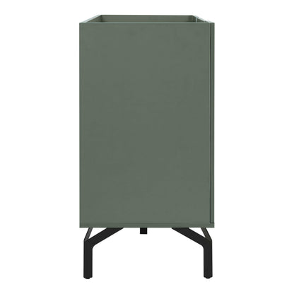 24/7 Shop at Home Elwin 60" Modern Sideboard Buffet, Storage Cabinet with Doors and Adjustable Shelves for Dining, Living Room, Kitchen, Entryway, Office, Sage Green & Black