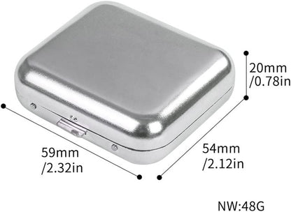 Stainless Steel Mini Pocket Ashtray, Portable Cigarettes Ash Tray with Lid, Compact Car Supplies for Office, Home