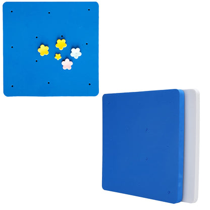 OUKENS Fondant Foam Pad, 2 Pcs 12 Holes Silicone Sponge Mat, Paste/Sugar Flower/Gum/Chocolate/Clay Modelling Tools, Drying Tray for Sugarcraft, Cake Decoration, Handmade, DIY