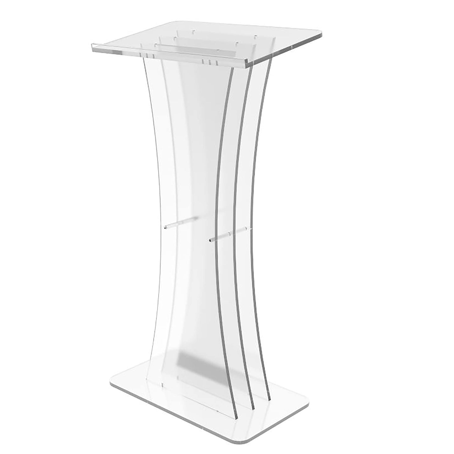 FixtureDisplays® Clear Acrylic Lucite Podium Pulpit Lectern 1803-3