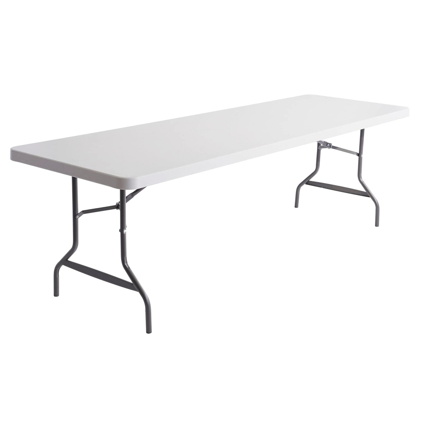 Alera 96 by 30 by 29-Inch Resin Rectangular Folding Table, 500-Pound Capacity, Platinum