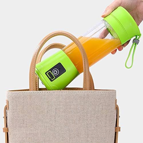 Portable Blender, Mini Fruit Mixer Rechargeable with USB for Smoothie, Green