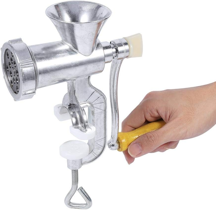 Meat Grinder, Manual Meat Mincer, Kitchen Mincer Metal for Butcher Sausage Tool, Home Kitchen Accessory