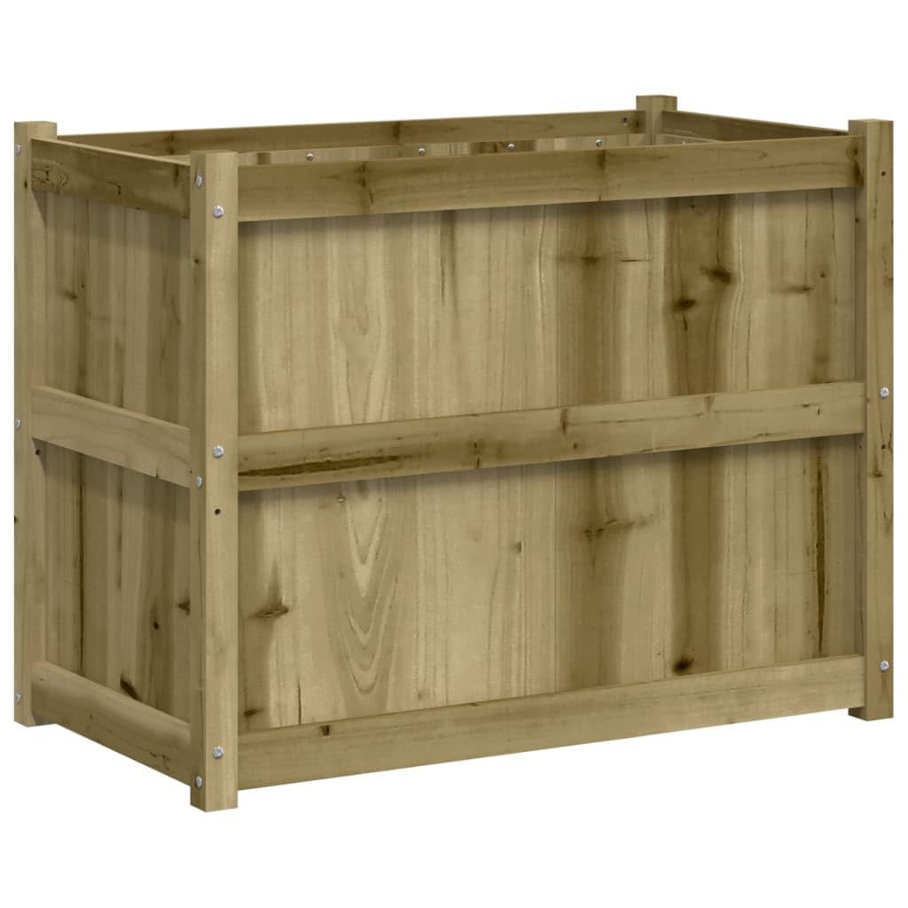 Mhdvray Rustic Large Raised Garden Bed 35.4x35.4x27.6 in Treated Solid Pine Wood Elevated Planter Box Outdoor Flower & Vegetable Gardening Patio Balcony