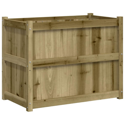 Tmriohed Large Outdoor Rustic Pine Planter Box 35.4 x 35.4 x 27.6 in Treated Solid Wood Vegetable or Flower Bed for Garden, Patio, Balcony