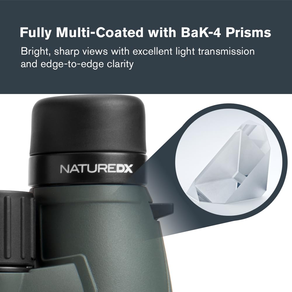 Celestron - Nature DX 12x56 Binoculars – Powerful and Bright for Long-Range Viewing – 56mm Objective Lenses – 12x Magnification – Fully Multi-Coated – Waterproof and Fogproof – Tripod Adaptable