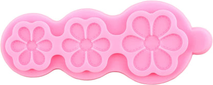 Knitted Flower Fondant Silicone Mold for Cake Decorating, Cupcake Topper, Candy Chocolate