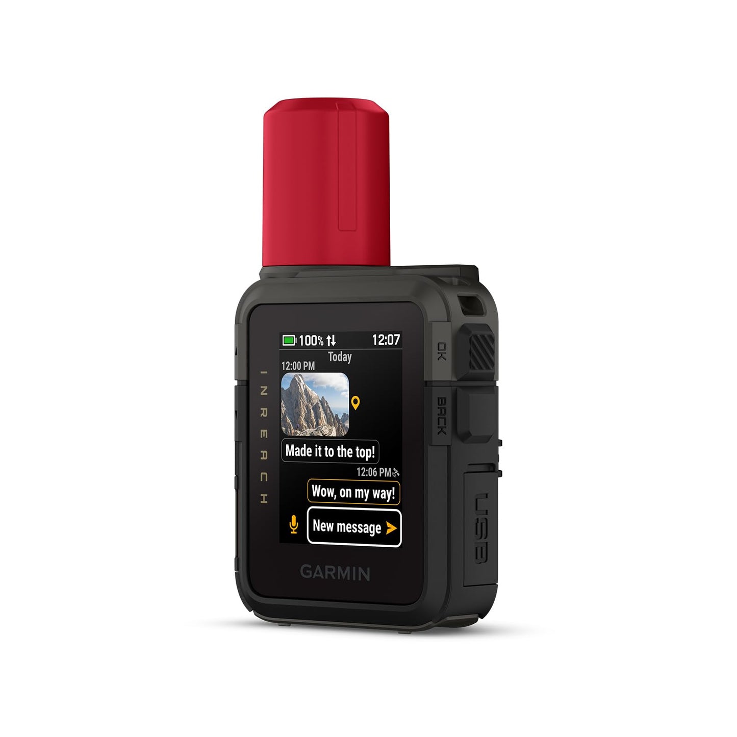 Garmin inReach® Mini 3 Plus, Rugged Global Satellite Communicator with Touchscreen Texting, Photo & Voice Messaging, Emergency SOS Messages & Battery Up to 350 Hours with 10-min inReach® Tracking