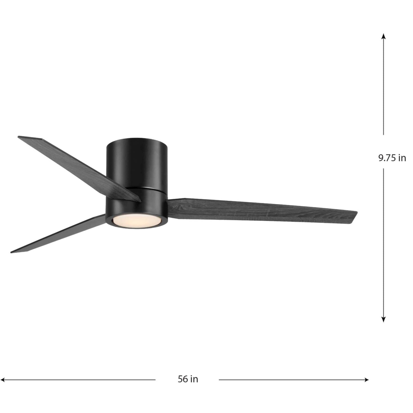 Progress Lighting Braden Collection 56" Three-Blade Indoor Hugger Ceiling Fan