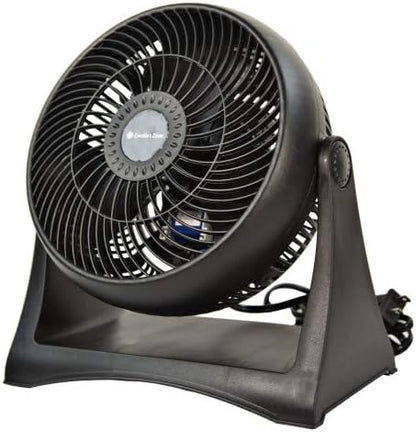 Comfort Zone Table Fan, 8 inch, 3 Speed, Electric, Wall Mountable, Adjustable Tilt, CZHV8T