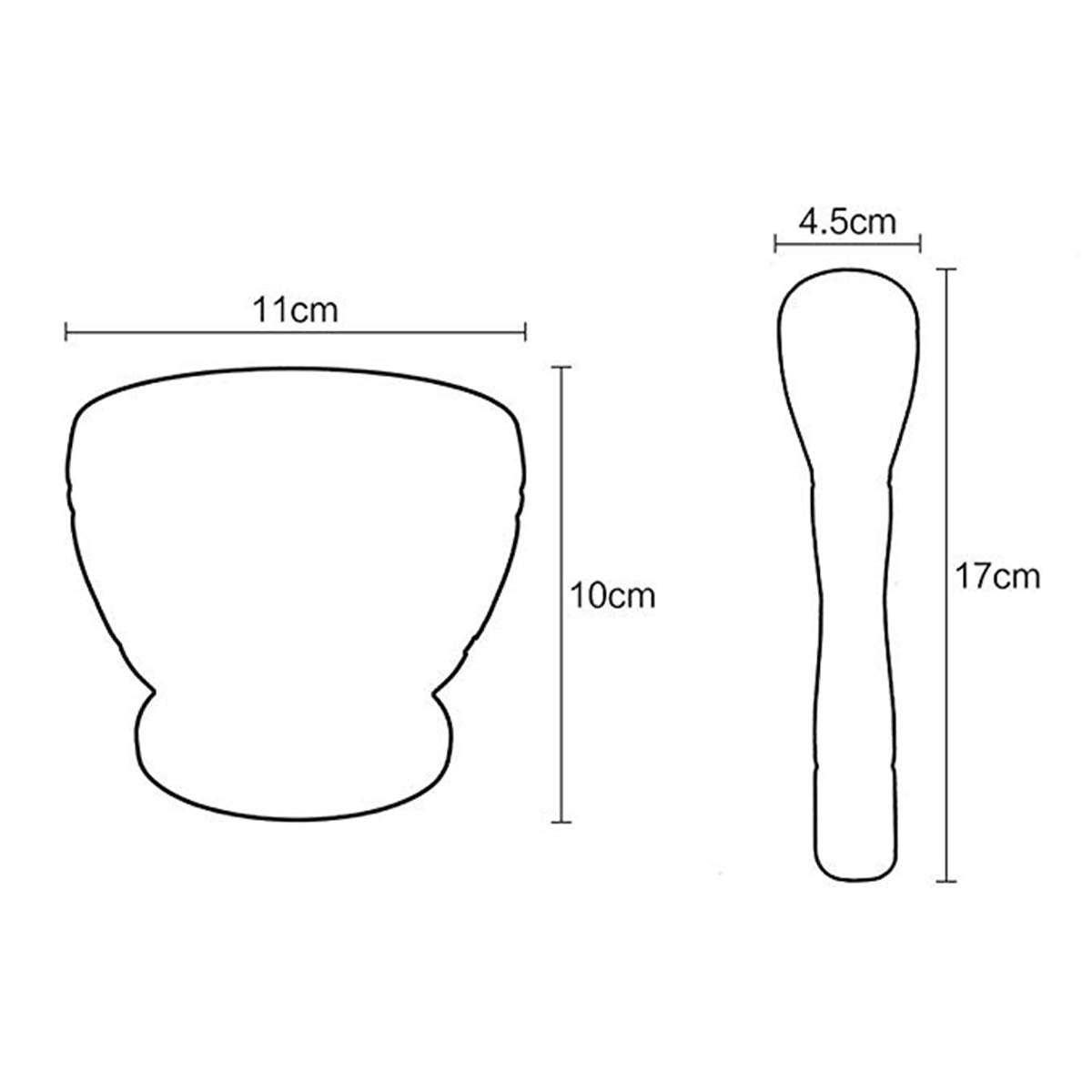 Leoyee Garlic Press, Mortar and Pestle, Easy to Clean Mini Garlic Grinding Tool Kitchen Tool Food, Squeezer Garlic Press