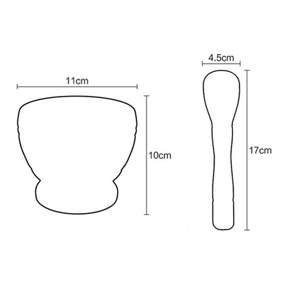 Leoyee Garlic Press, Mortar and Pestle, Easy to Clean Mini Garlic Grinding Tool Kitchen Tool Food, Squeezer Garlic Press