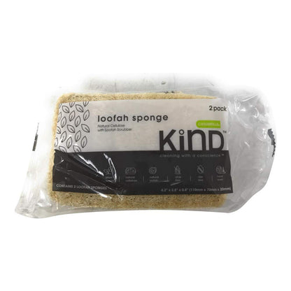 Kind, Sponge Loofah, 2 Count