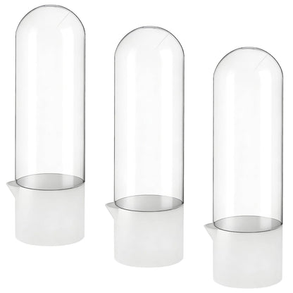 NIMBLOOM 3 Pcs Herb Keeper for Refrigerator, Large Fresh Herb Keeper with Independent Water Refill Port, 10.2 in Tall Herb Saver Container