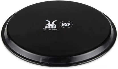 G.E.T. NS-1100-BK BPA-Free Non-Slip Plastic Round Serving Tray, 11", Black