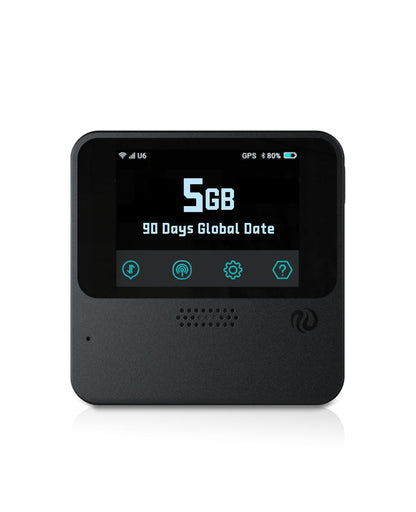 FREEBOT Mobile Hotspot - 4G LTE Portable WiFi for Travel in 150+ Countries, Pocket WiFi Router 10-Device, 5000mAh Battery & No Contract/SIM, 5GB Global (90 Days) for Business, Trips & Outdoors