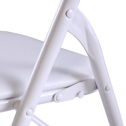 thegreatshopman 10-Pack Commercial Folding Plastic Chair for Home Office Wedding Party Outdoor Indoor, 300LBS Capacity, White