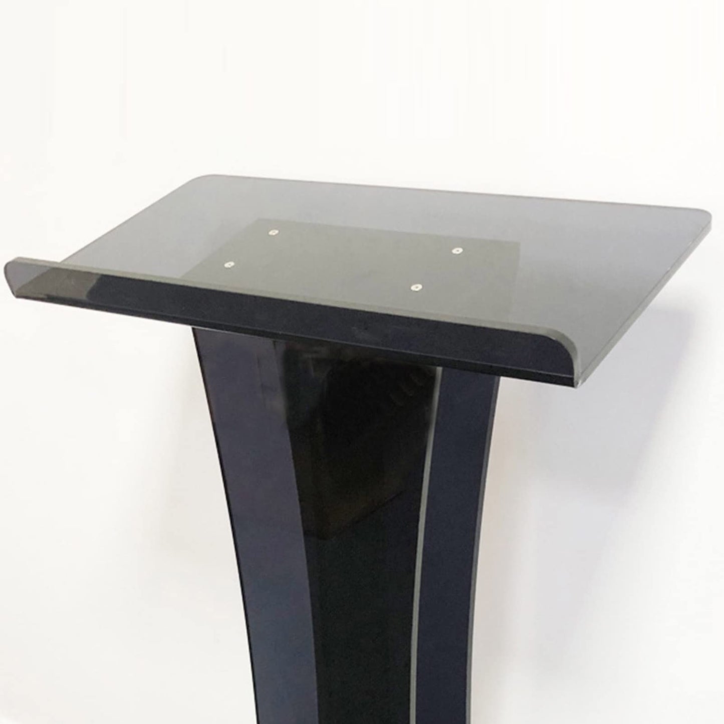 BTZHY Lectern Podium Stand, Acrylic Pulpit Transparent Podium Church Wedding Podium School Stage Host Business Office Furniture Conference Display Stand