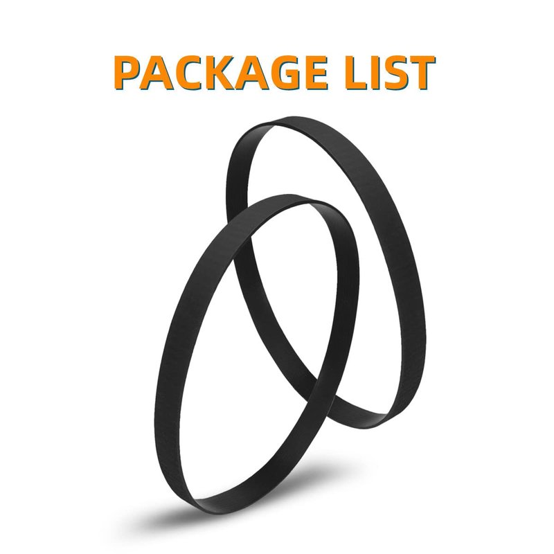 JEDELEOS Replacement Belts 562289001 AH20065 for Hoover Windtunnel T-Series Vacuum, 12.8x457 Flat Non-Stretch Belt Fits Model UH70105 UH70110 UH70120 UH70200 UH70202 UH70205 UH70210 UH72600, Pack of 2