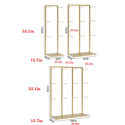 Metals Underwear Display Stand, Clothing Store Boutiques Lingerie Garment Rack, Commercial Retail Shelves, for Lingerie Socks Bra Panties Scarves, 3 Tier(White,40 * 40 * 135cm)