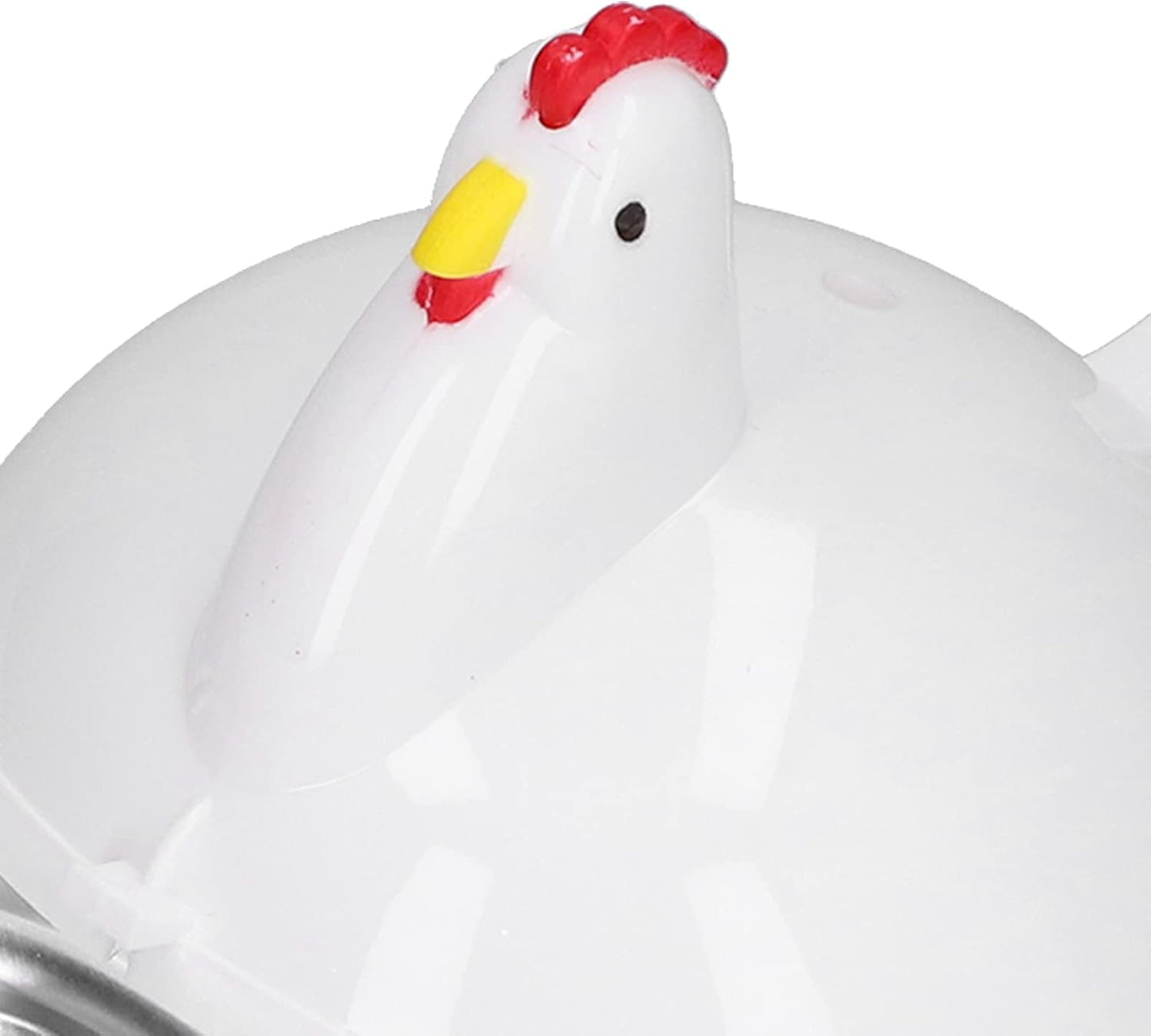 Egg Cooker, Chicken Shaped Microwave Boiler, Heat Resistant, Freely Control Egg Tenderness for Home Kitchen