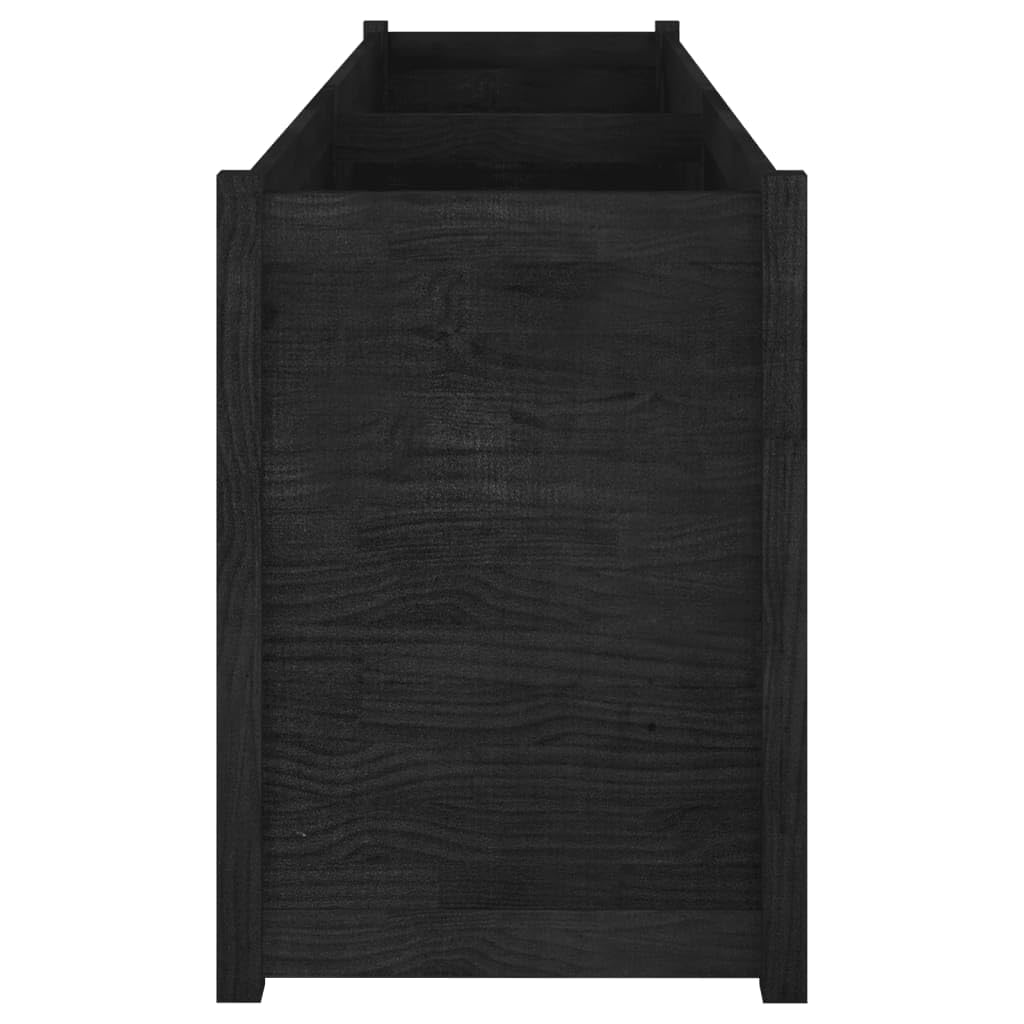 ULUYYUC Raised Garden Bed Solid Wood Pine Planter Box 78.7"x19.7"x27.6" for Outdoor Flowers and Vegetables, Large Elevated Planter Box for Patio Gardening