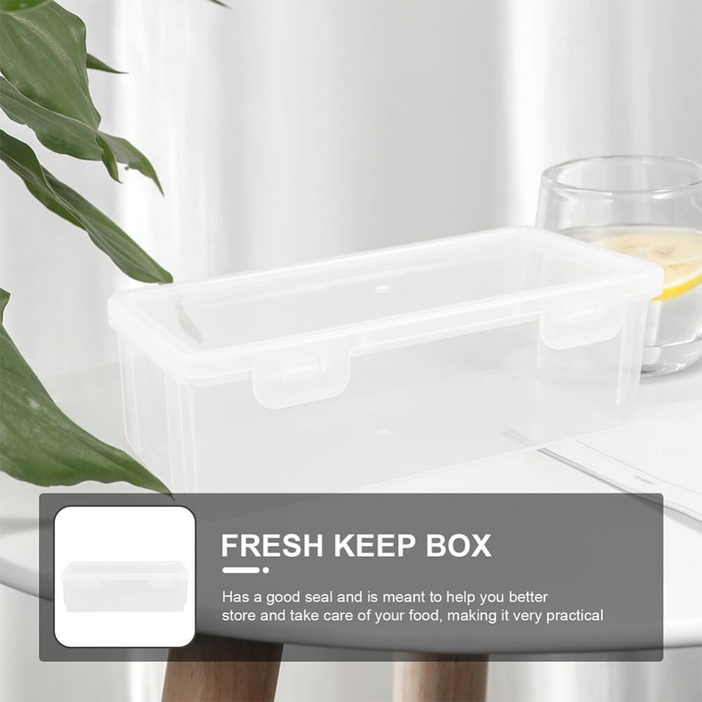 Luxshiny 3pcs Rectangular Loaf Bread Box, Airtight Plastic Bread Keeper Container for Kitchen Storing Refrigerator Cake