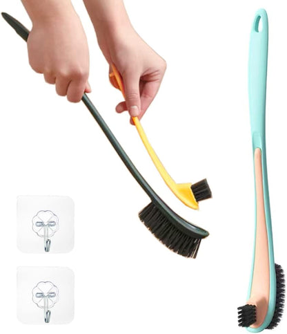 Toilet Brush and Holder 2 Pack, 3 Function Toilet Bowl Cleaner Brush, Strong Bristles for Easy Under Rim Cleaning