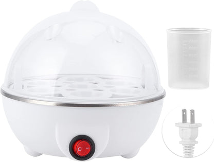 Electric Mini Eggs Cooker, Rapid Boiler for 6 Eggs, Poached, Scrambled, Omelets, Auto Shut Off (US Plug 110V)