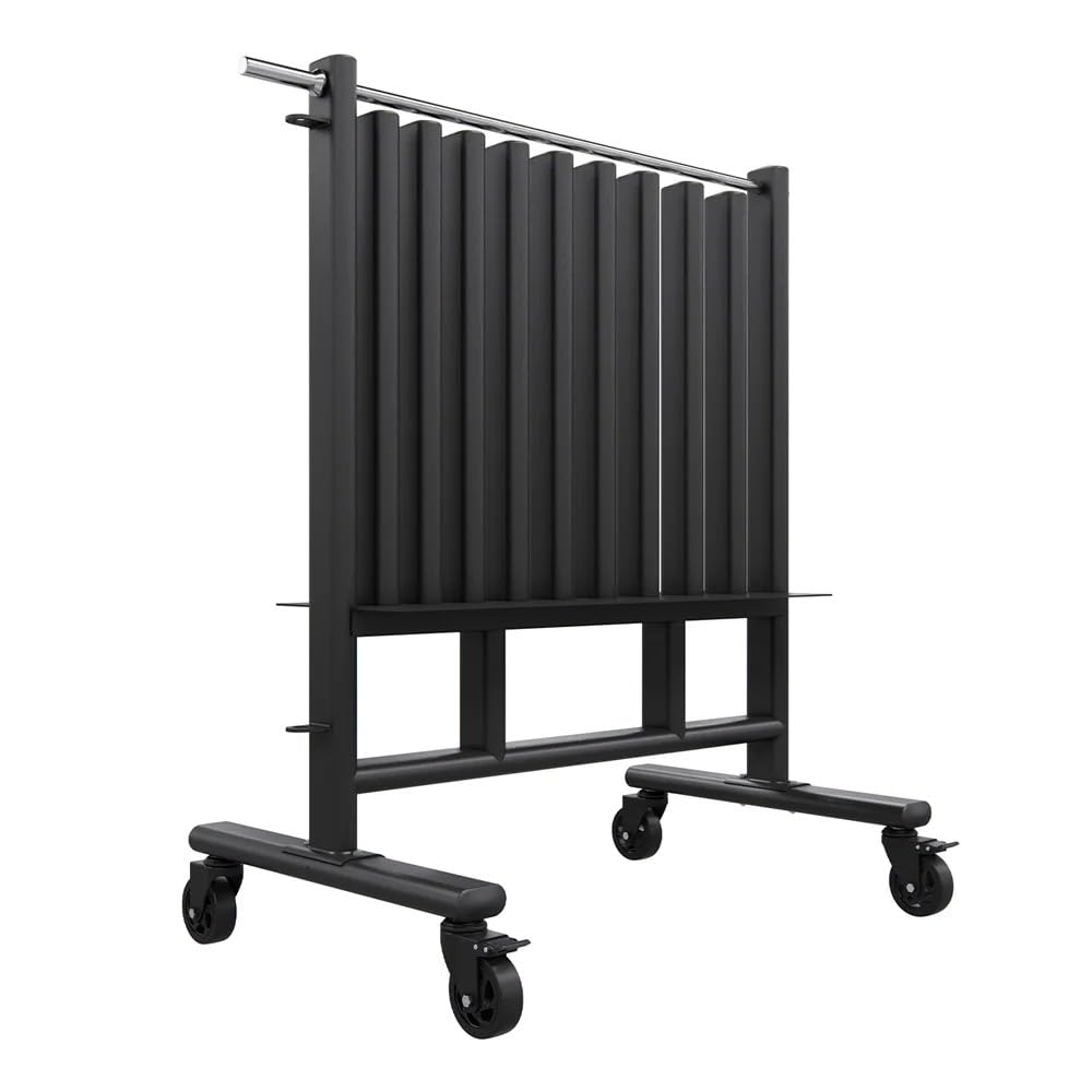 Power Systems Premium Dumbbell Storage Rack – Mobile Weight Rack with Wheels, Heavy Duty Steel Organizer for Home Gym, Fitness Studio & Commercial Use, Secure Space Saving Design (Rack Only)