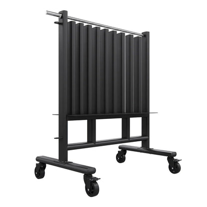 Power Systems Premium Dumbbell Storage Rack – Mobile Weight Rack with Wheels, Heavy Duty Steel Organizer for Home Gym, Fitness Studio & Commercial Use, Secure Space Saving Design (Rack Only)