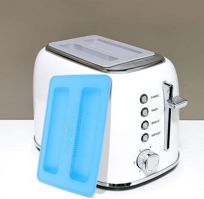 Toaster 2pcs Cover, 2 Slice Toaster Lid Silicone Bread Maker Cover, Toaster Appliance for Sandwich Bread Machine