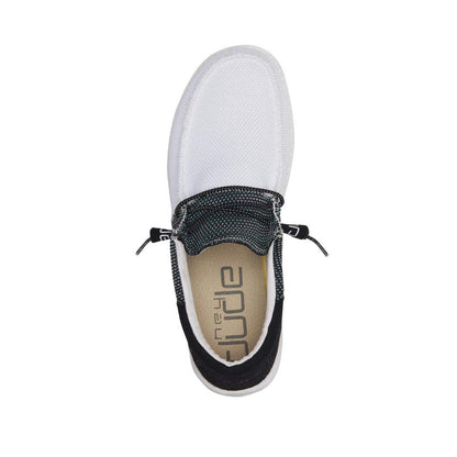 Hey Dude Men's Wally Sox Funk Black Ice Size 9 | Men’s Shoes | Men's Lace Up Loafers | Comfortable & Light-Weight
