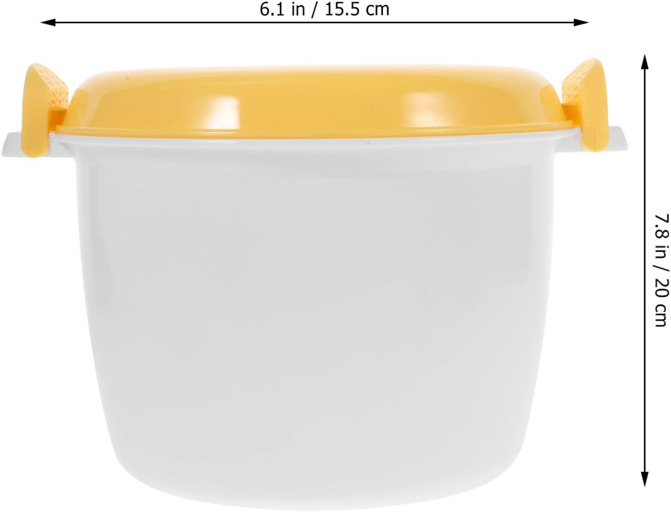 SHERCHPRY Microwave Rice Cooker, Plastic Microwave Pressure Cooker with Locking Lid for Cooking Steaming