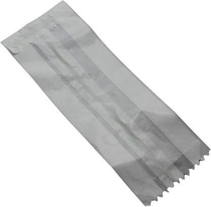 Butter Paper Covers Glassine Paper Pouches, 100 PCs Gussetted White Food Grade Storage Bags, Oil & Grease Resistant