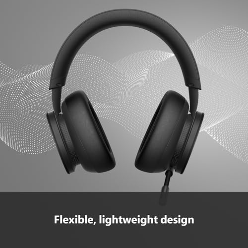 Xbox Wireless Gaming Headset – Over Ear Headphones – Spatial Audio with Dolby Atmos, Windows Sonic Series X|S, One, Windows PC, Mobile – Carbon Black