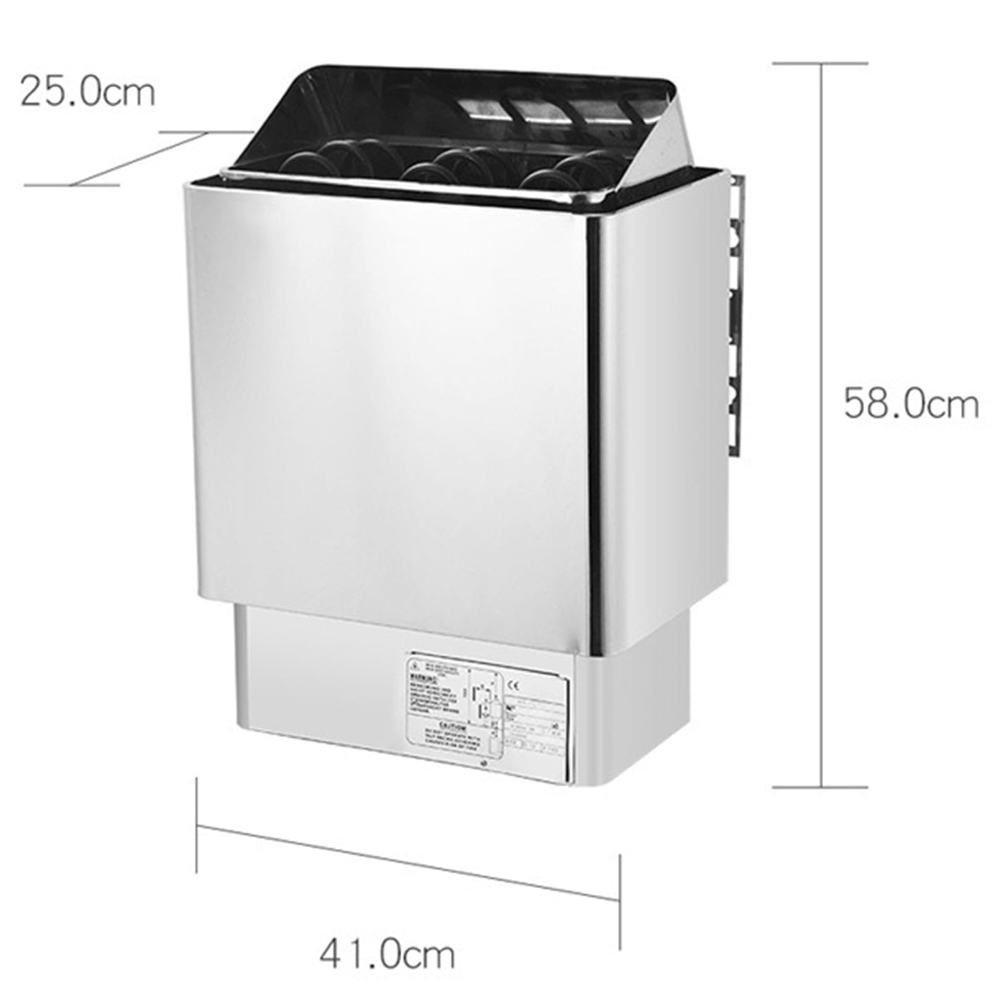 Hiedmeil 220V/380V Electric Sauna Heaters Stove Dry Steam Sauna Bath 6KW 8KW 9KW Sauna Heater for Home Hotel Spa Outdoor Sauna Hot Tent Stove Portable Stove Heater (9kw)
