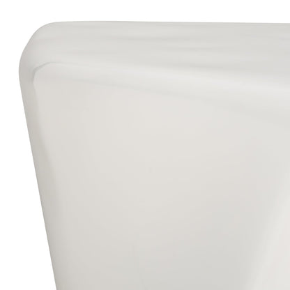 SAFAVIEH Couture Collection Wynnona Contemporary White Concrete Accent Table (Fully Assembled)