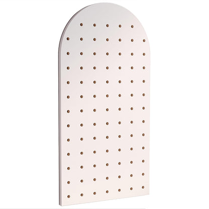 Grid Display Rack Grid Panel for Retail Display Floor Standing Flat Panel Display Stand，Pegboard, Wooden Pegboard Wall Panels, Small Peg Board Tool Storage Shelves, Home Office Kitchen Garag