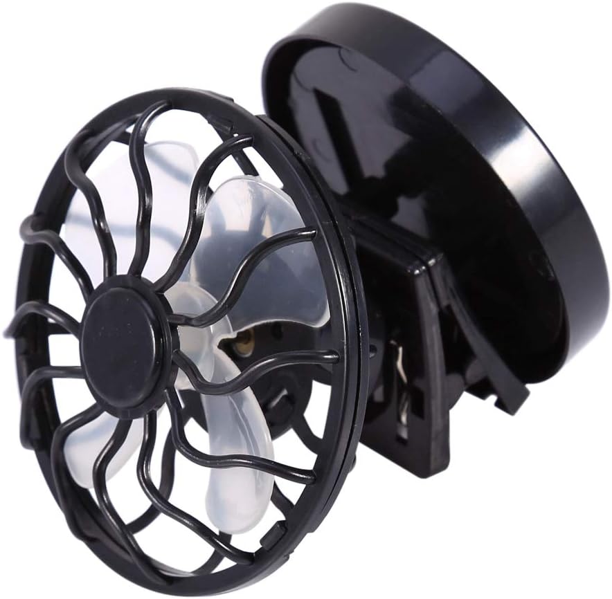 Electric Mini Clip-on Solar Fan - Air Conditioner Cooling Cell Fan for Outdoor, Home, Travel, Camping, Hiking