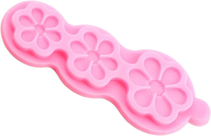 Knitted Flower Fondant Silicone Mold for Cake Decorating, Cupcake Topper, Candy Chocolate