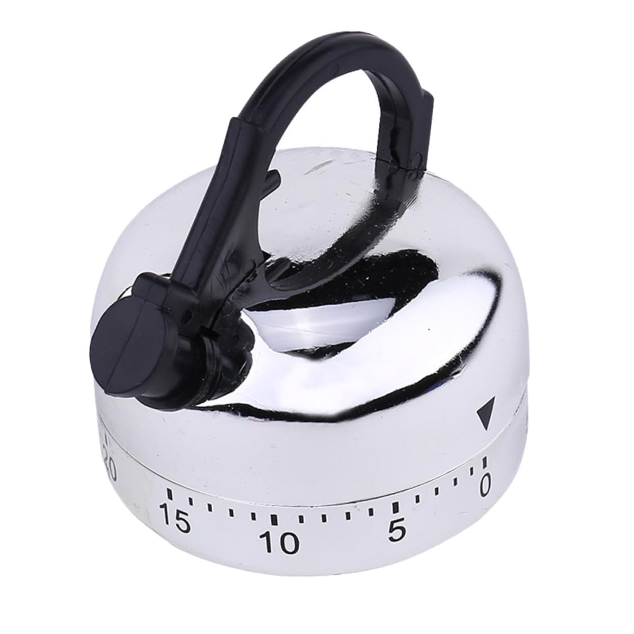 Cabilock Mechanical Kitchen Timer 60-Minute Countdown Kettle Design Cooking Timer with Rotating Alarm for Home Baking and Cooking Compact 2.55X2.16X2.16 Inch No Battery Needed