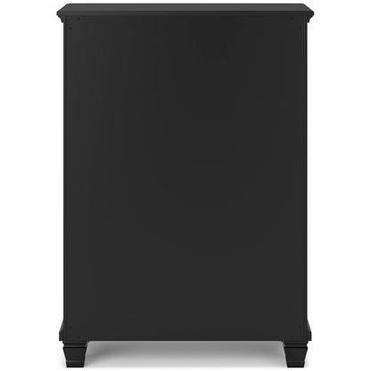 Signature Design by Ashley Lanolee Traditional 5 Drawer Chest for Bedroom, Black