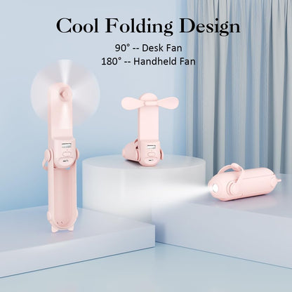 LifePlus Air Cooler - 3 IN 1 Handheld Fan, Personal Fan, Small Pocket Fan, Portable Desk Fan, Speed Adjustable